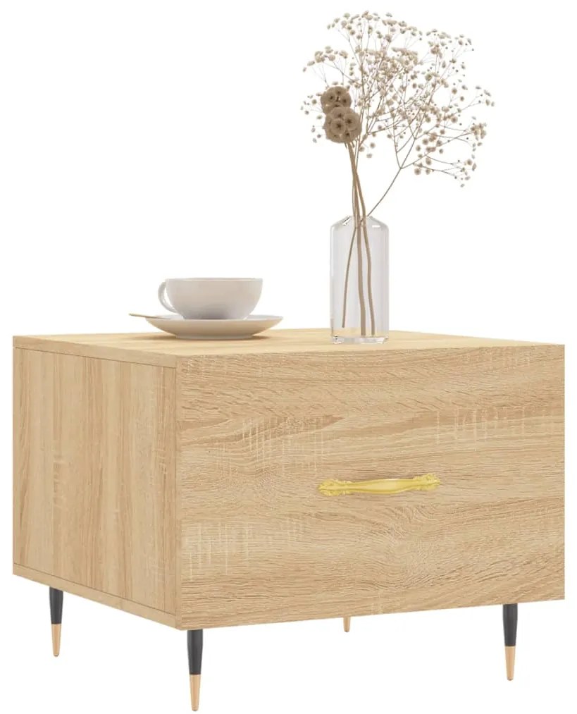 Mesa de centro 50x50x40 cm derivados de madeira carvalho sonoma