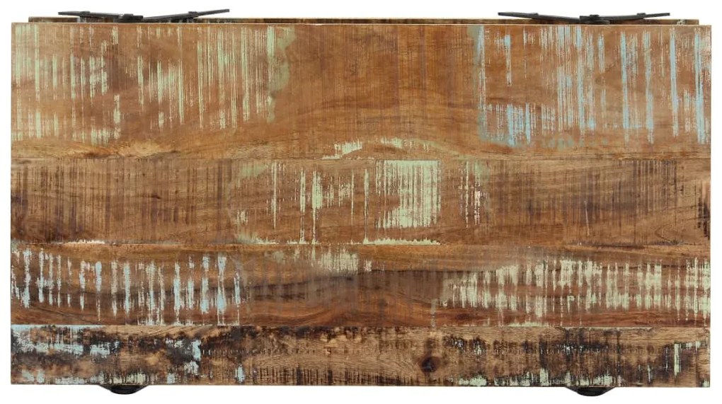 Mesa de centro 115x60x40 cm madeira recuperada maciça
