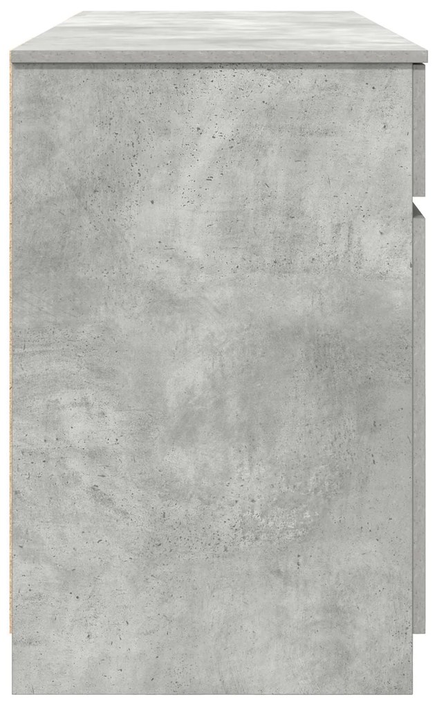 Escrivaninha vidaXL Cinza Concreto 140x49x76 cm Madeira Composta