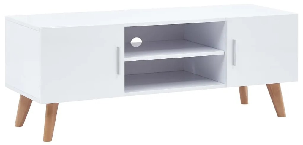 vidaXL Móvel de TV 120x40x46 cm MDF branco