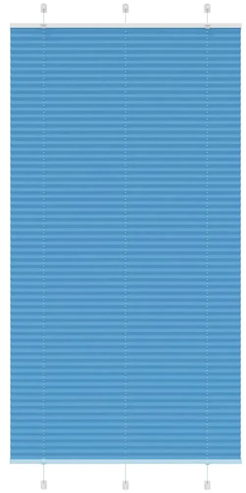 Azul Plissada Cega 110x200 cm Largura Tecido 109,4cm Poliéster