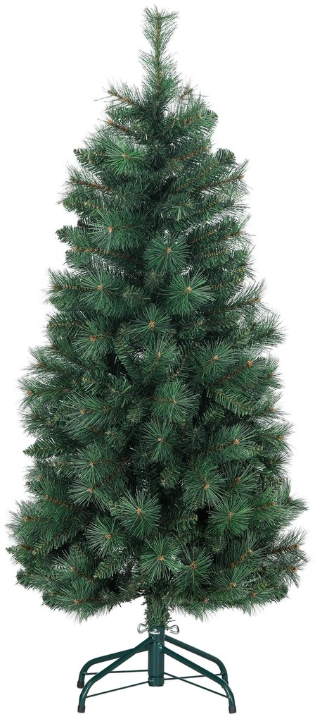 HOMCOM Árvore de Natal 150 cm Árvore de Natal Artificial com 354 Ramos e Suporte de Metal para Interior Verde