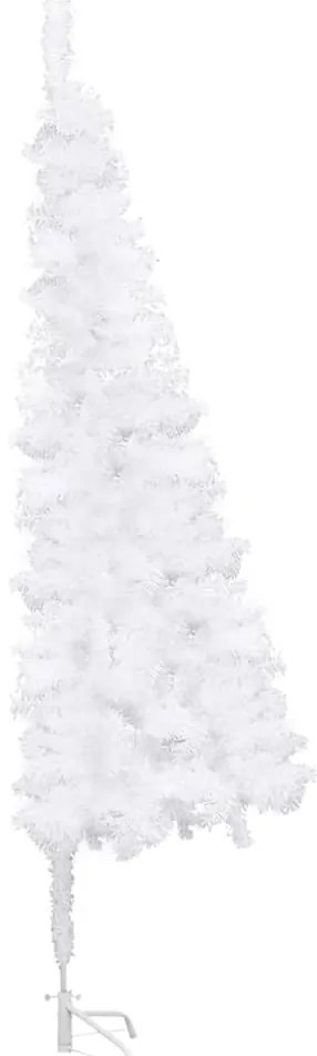 Árvore de Natal artificial de canto 240 cm PVC branco
