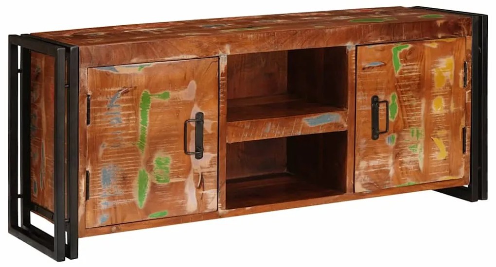Gabinete para TV Multicolor Madeira recuperada maciça