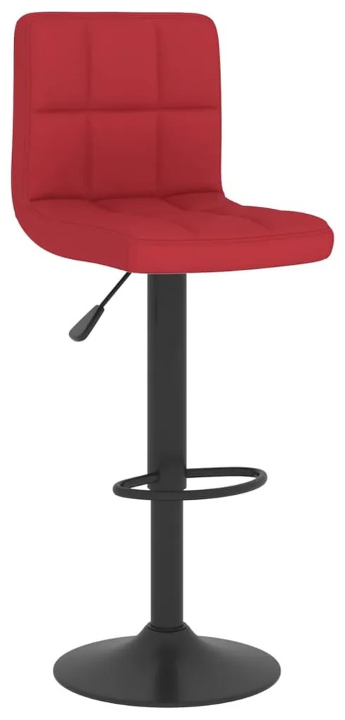 Bancos de bar 2 pcs tecido vermelho tinto