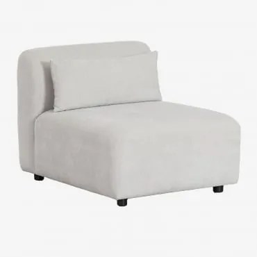 Módulo Central Para Sofá Modular Fogler Tecido Cinza Claro - Sklum