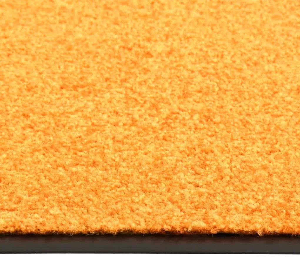Tapete de porta lavável 40x60 cm laranja