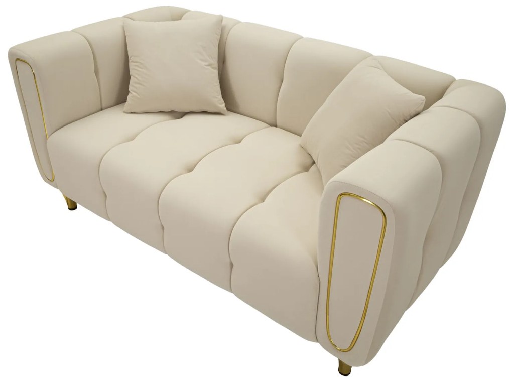 SOFÁ ALMA CREME COM ALMOFADAS 155X81X71CM