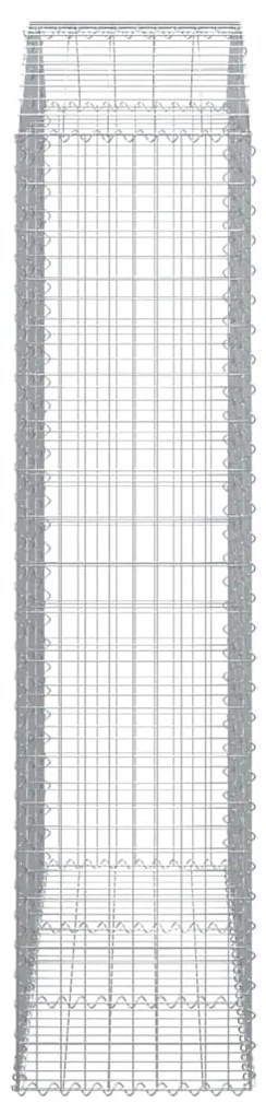 Cesto gabião arqueado 150x50x200/220 cm ferro galvanizado