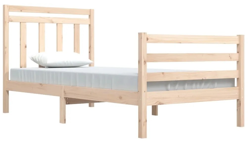 Estrutura de cama 100x200 cm madeira maciço