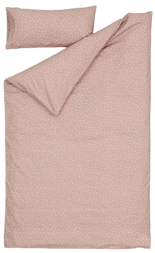 Kave Home - Set Betiana lençol,capa edredão,almofada 100% algodão orgânico (GOTS) bolinhas 70 x 140 cm