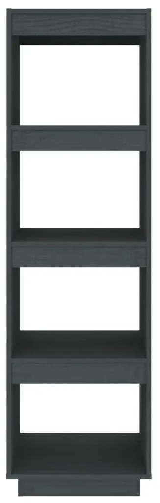 Estante/divisória 40x35x135 cm pinho maciço cinzento