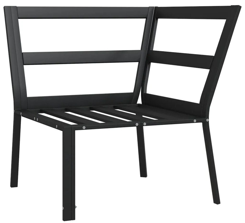 Cadeira de jardim com almofadões cor areia 76x76x79 cm aço