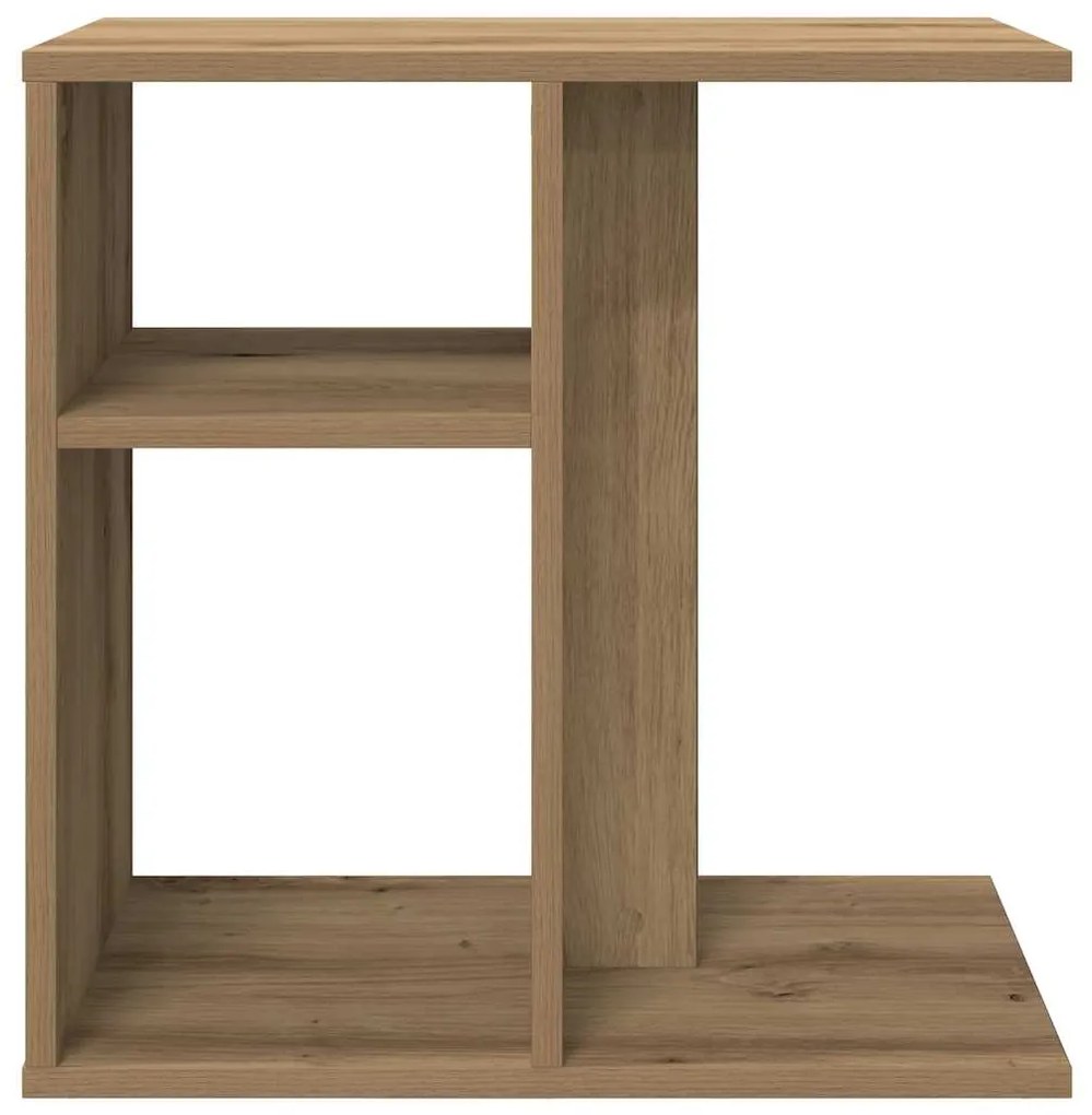 Mesa de apoio carvalho artesanal 50x30x50 cm madeira trabalhada