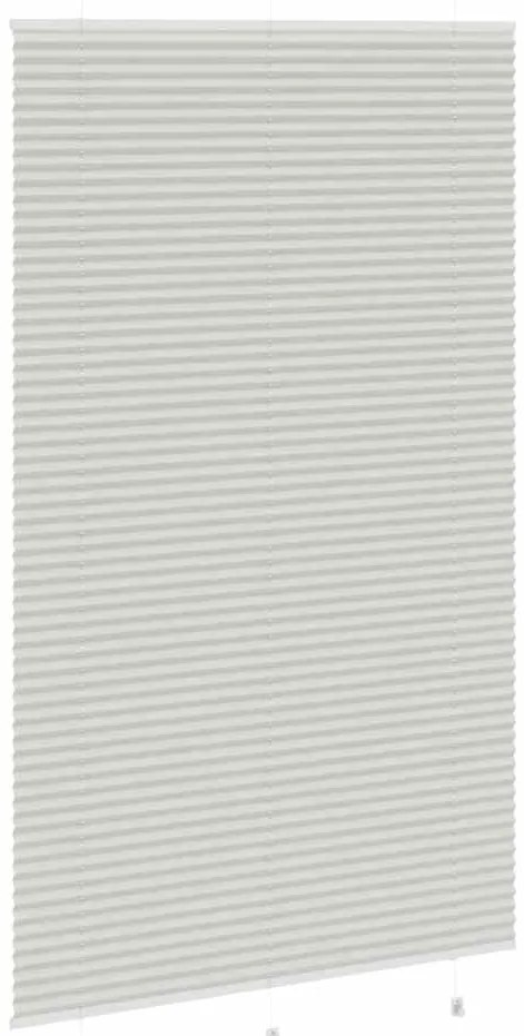 Plissado Cego Cinzento Luz 115x200 cm Largura Tecido 114,4cm