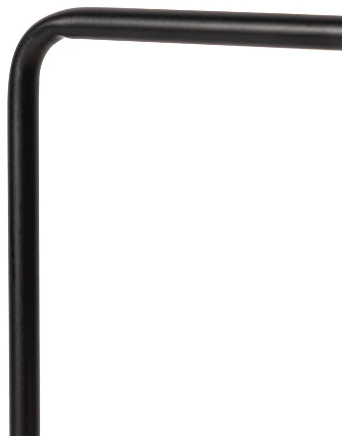 Candeeiro de mesa design preto com latão e vidro âmbar - Zuzanna Design
