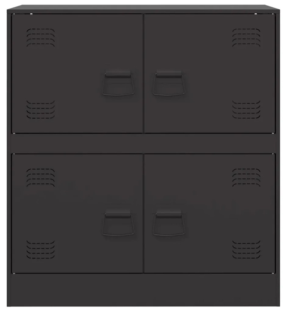 Aparador 67x39x73 cm aço preto