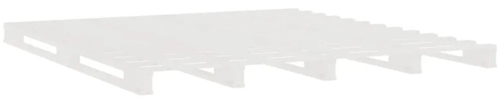 Cama de paletes 120x200 cm pinho maciço branco