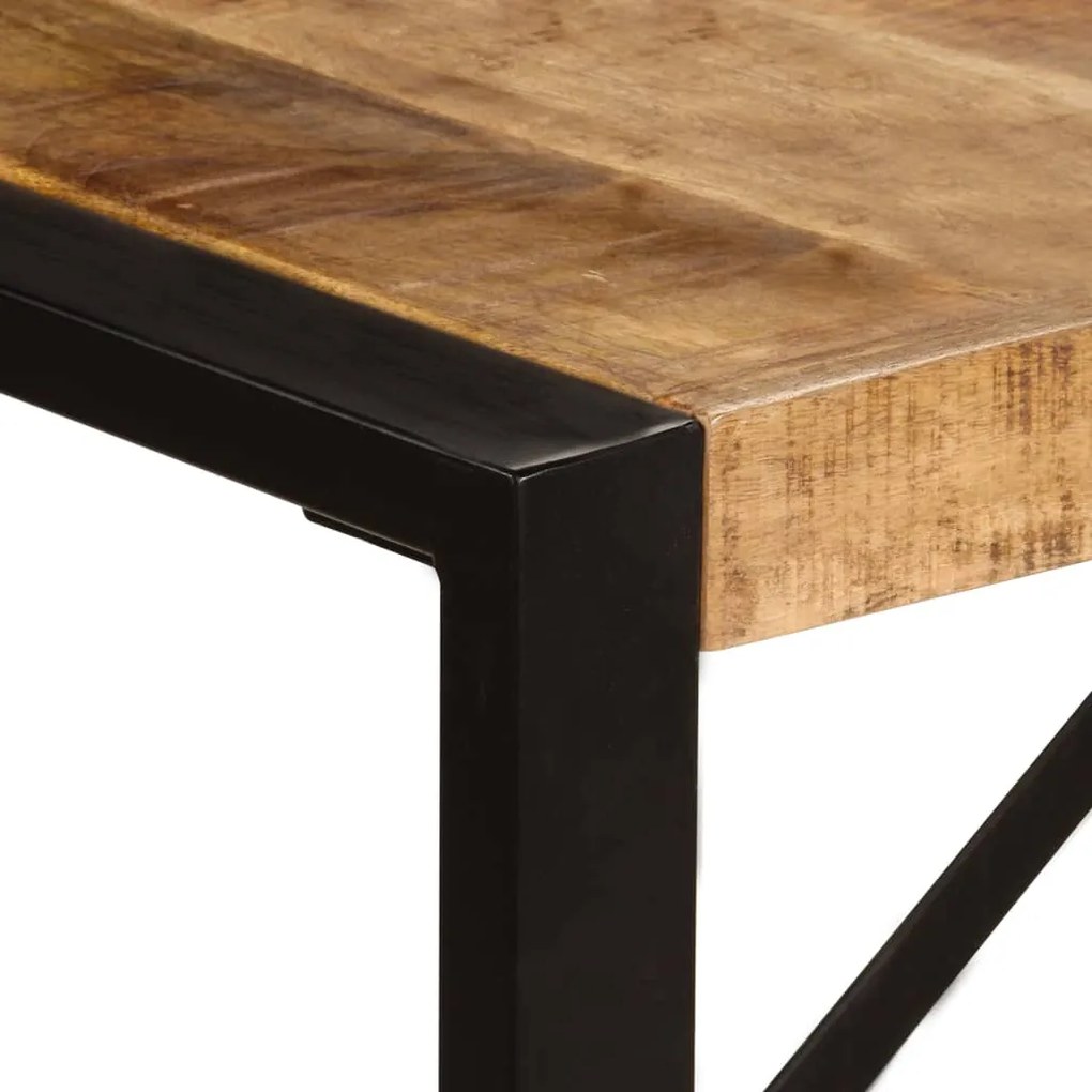 Mesa de jantar madeira de mangueira maciça 220x100x75 cm