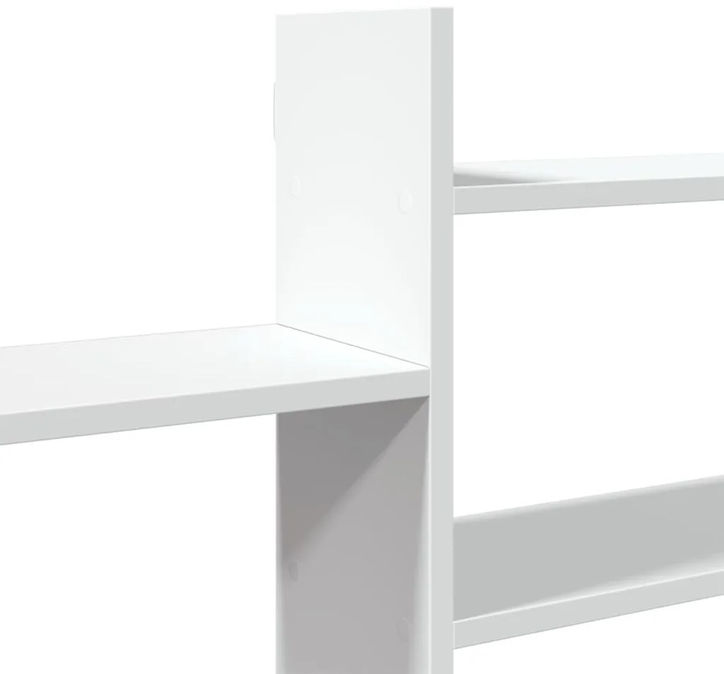 Prateleira de parede 167,5x18x68 cm derivados de madeira branco
