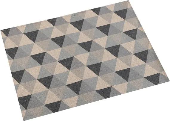 Individuais Triângulo Cinzento Poliéster (36 x 0,5 x 48 cm)