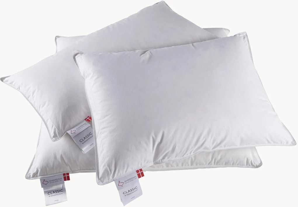 Almofada de penas de três câmaras Classic Prime, média