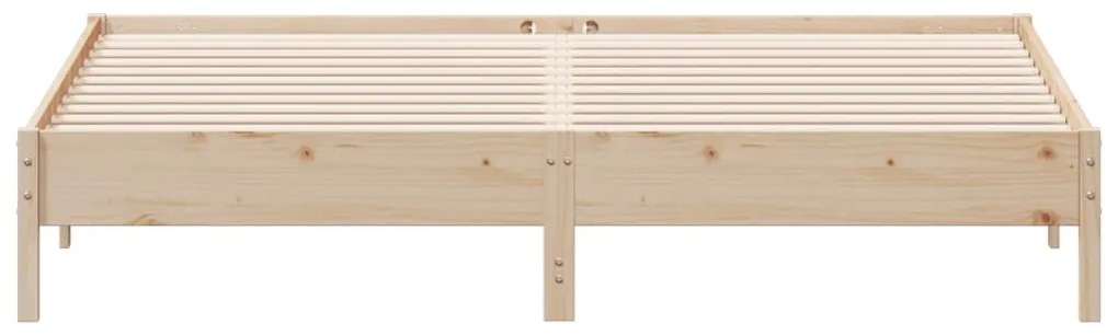 Cama sem colchão 200x200 cm madeira de pinho maciça
