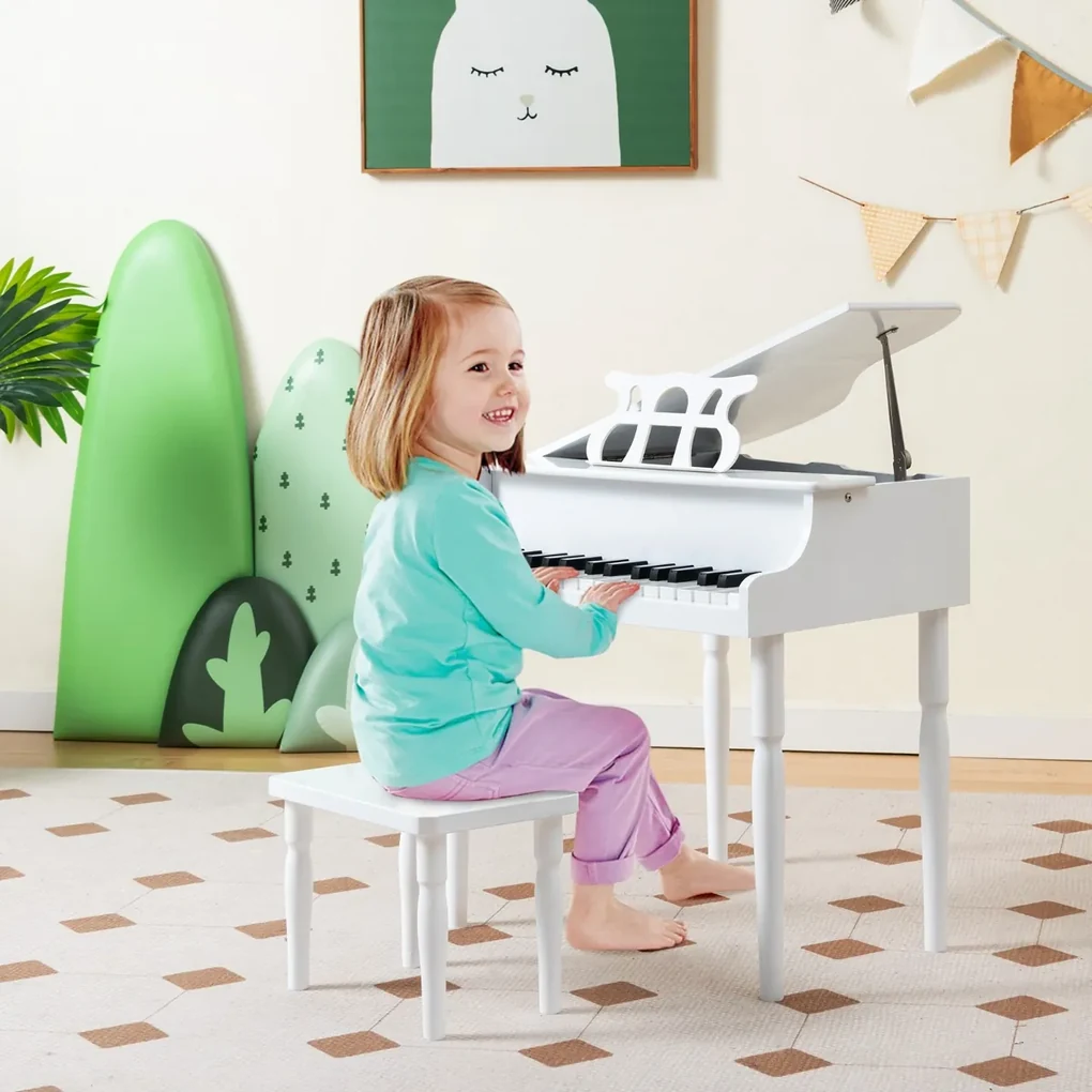 Piano infantil branco - Móveis de brincar educativos l