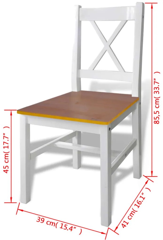 Conjunto de jantar 5 pcs castanho e branco