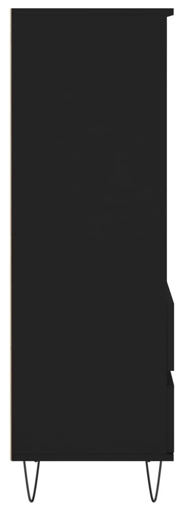 Aparador alto 40x36x110 cm derivados de madeira preto