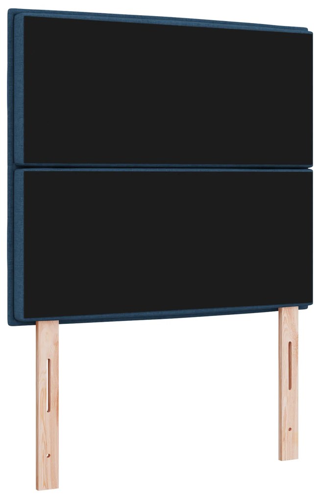 Cabeceira Design de Linhas Azul 80 cm Tecido