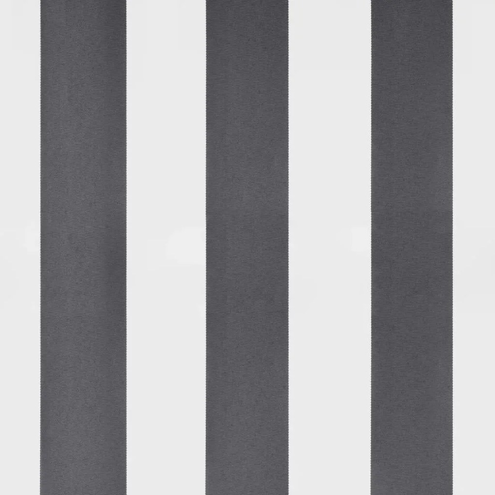 Toldo retrátil 4,5x3 m tecido e alumínio antracite e branco