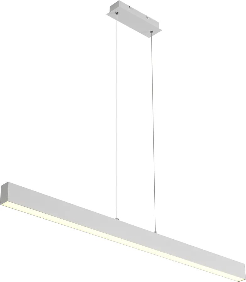 Candeeiro suspenso branco com LED regulável em 3 níveis 2700-4000K com interruptor DIP - Keane