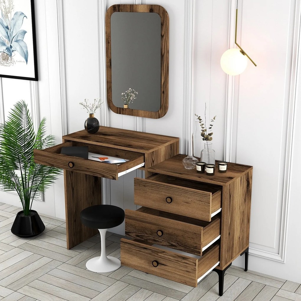 Cômoda Lizbon500 – Nogueira – 124x84,7x40 cm