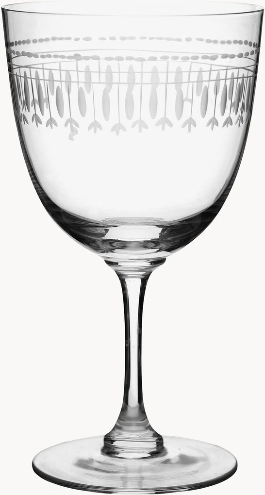 Copos de vinho em cristal artesanal Ovals, conjunto de 2