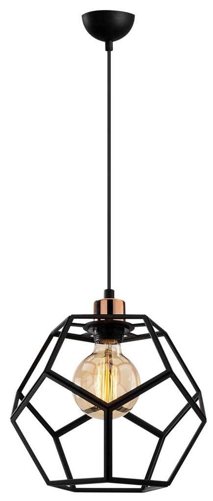 Candeeiro de Teto Degirmen – Preto Bronze – Diâmetro 26 cm x Altura 12