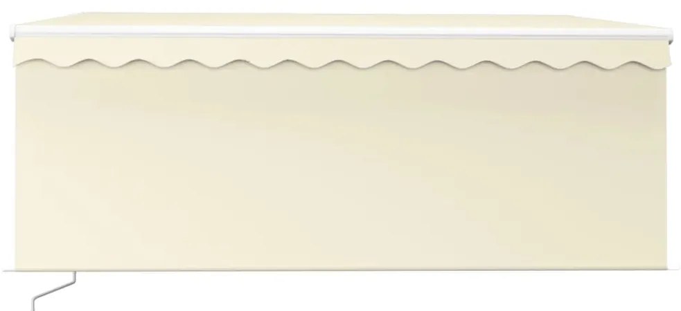 Toldo retrátil manual com estore 3,5x2,5 m cor creme
