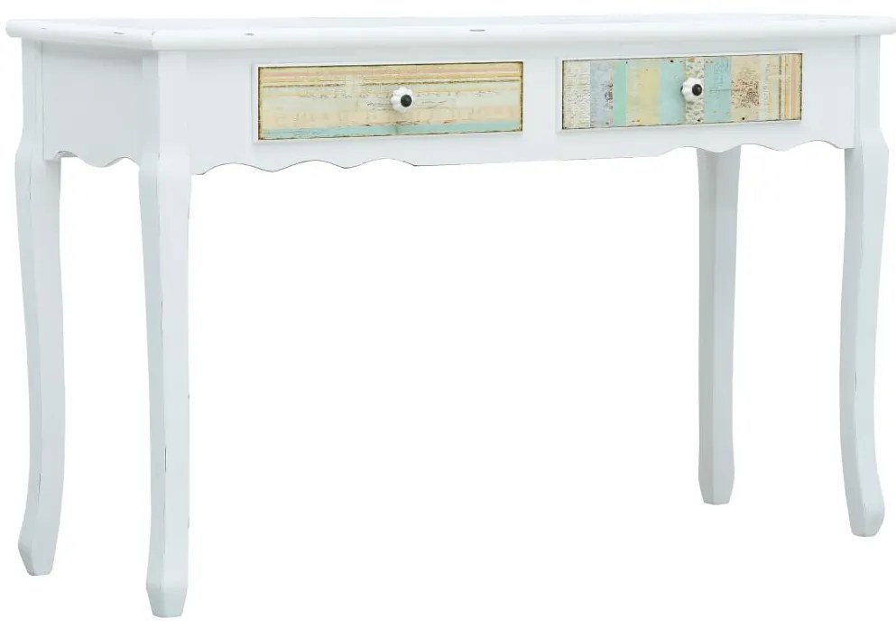 vidaXL Mesa consola 120x40x74,5 cm madeira branco