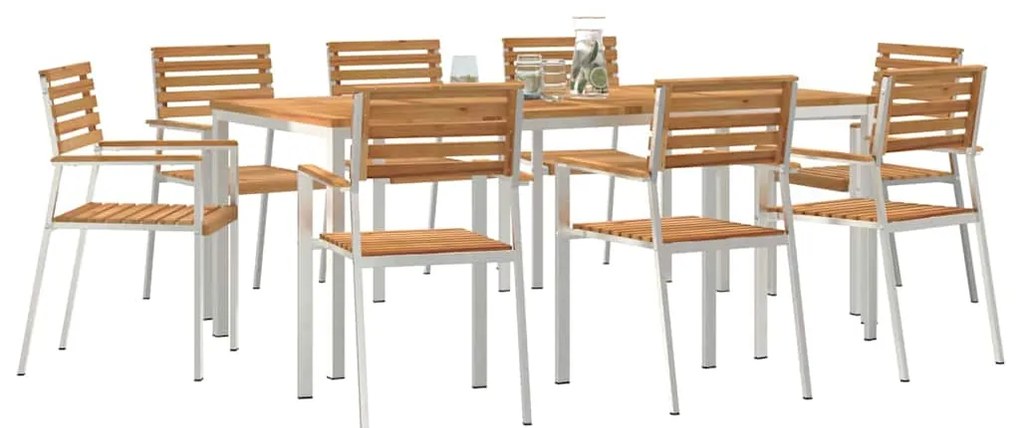 Conjunto de Jantar de Jardim 9 pcs