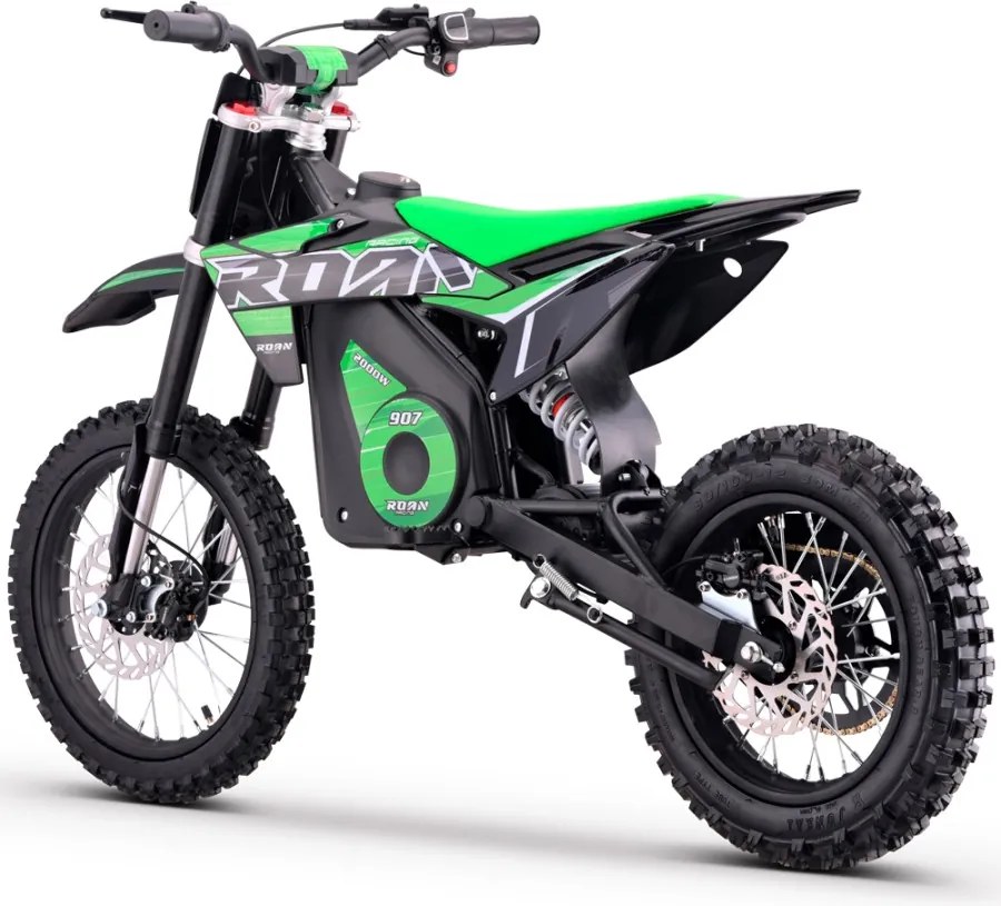 Mini moto elétrica para crianças velocidade até 50 km/h C/Limitador 907 2000W 48V 13Ah Litio Verde