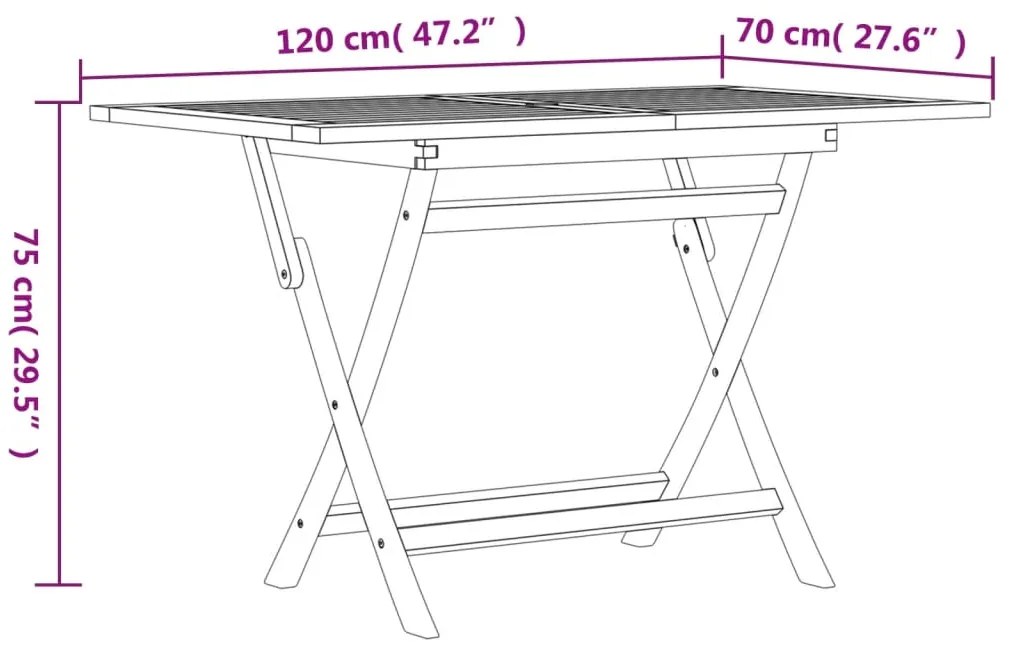 Conjunto de jantar para jardim 7 pcs madeira de teca maciça