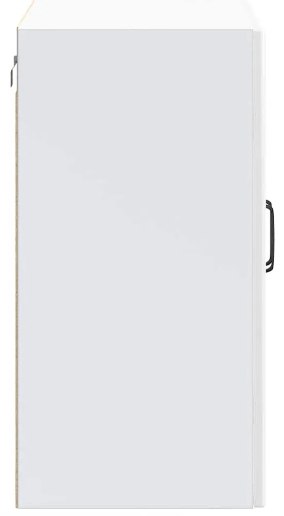 Armário parede de cozinha porta vidro Lucca branco brilhante