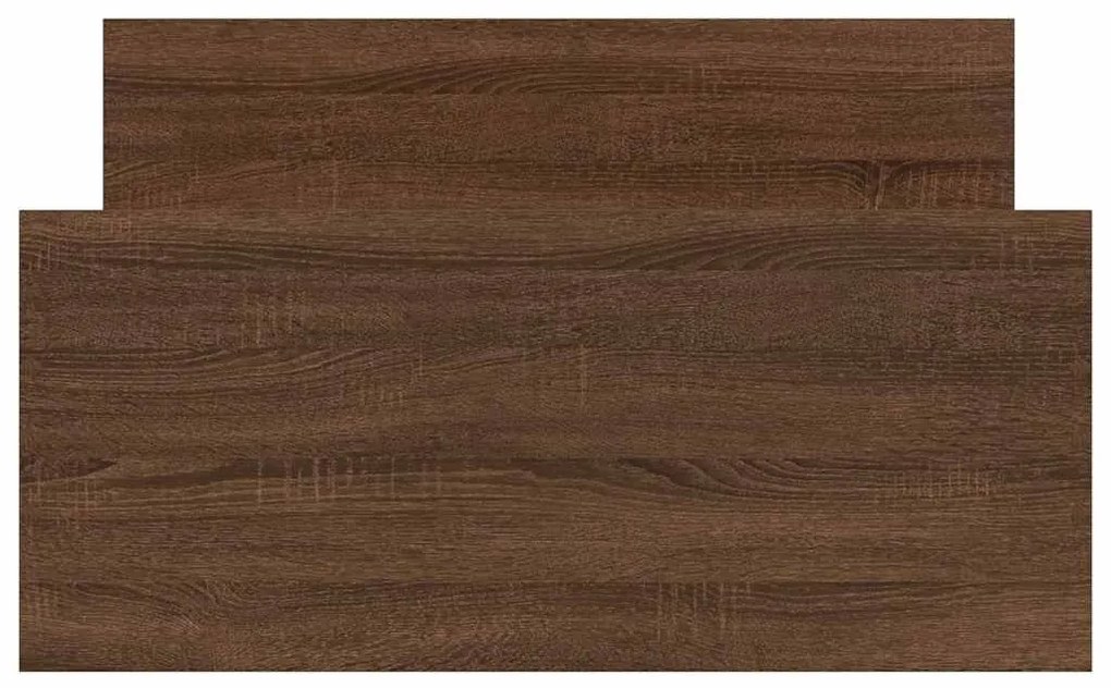 Estrutura cama s/ colchão derivados madeira carvalho castanho