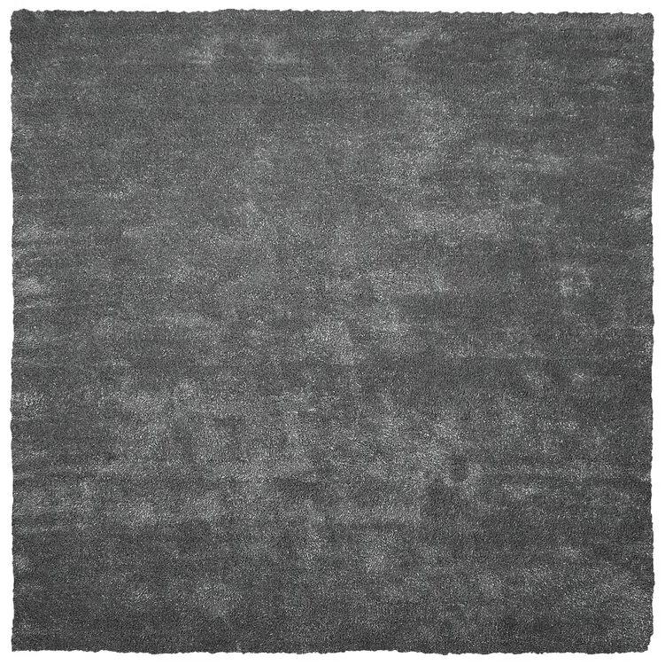 Tapete shaggy 200 x 200 cm cinzento escuro DEMRE Beliani