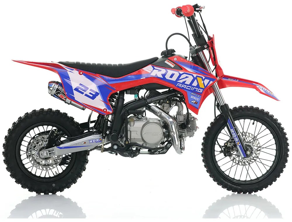 MOTO Crianças CROSS Gasolina 125CC RXF-Z ROAN Junior Manual Vermelha
