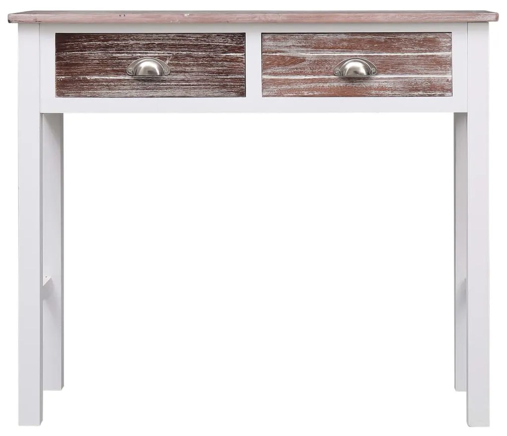 Mesa consola 90x30x77 cm madeira castanho