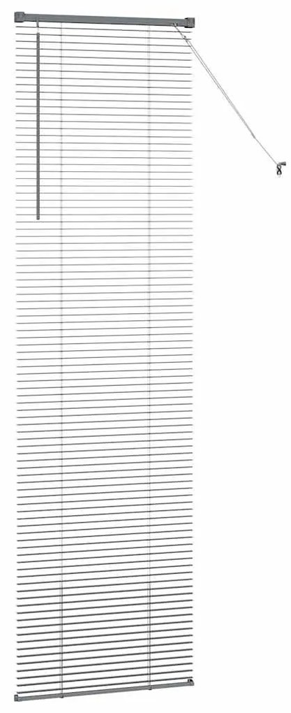 Persiana de Janela Cinzento-escuro 80 x 130 cm Alumínio