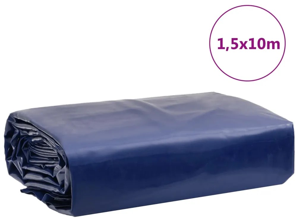 Lona 1,5x10 m 650 g/m² azul