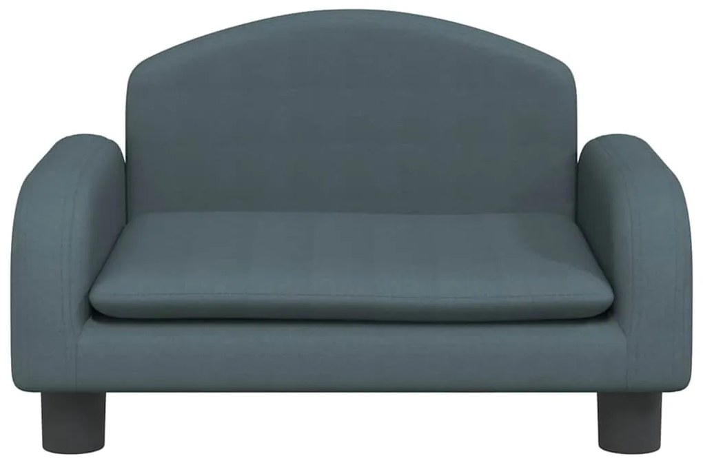 Cama para cães 50x40x30 cm tecido cinzento-escuro