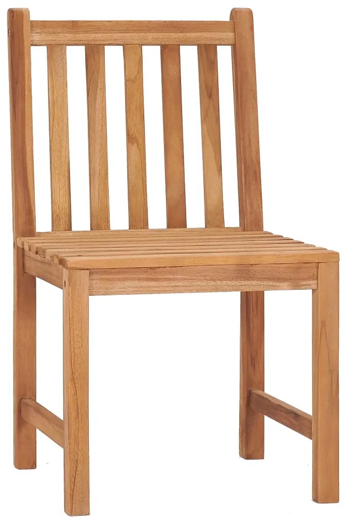 5 pcs conjunto de jantar p/ jardim madeira de teca maciça